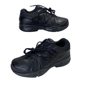 New Balance 519 Mens Training Shoes 8 X-Wide Black Leather Athletic Sneakers